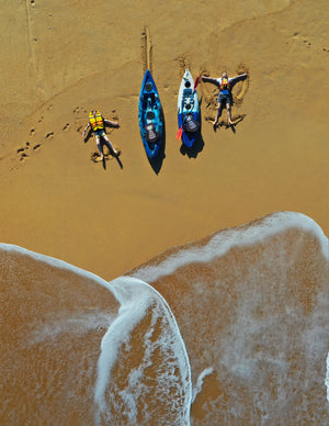 Kayak Beach images, TAMAR camping and outdoors is an  Australian company focused on outdoor adventures and health and fitness. Based in South Australia, Kayak deliveries are Australia wide.
